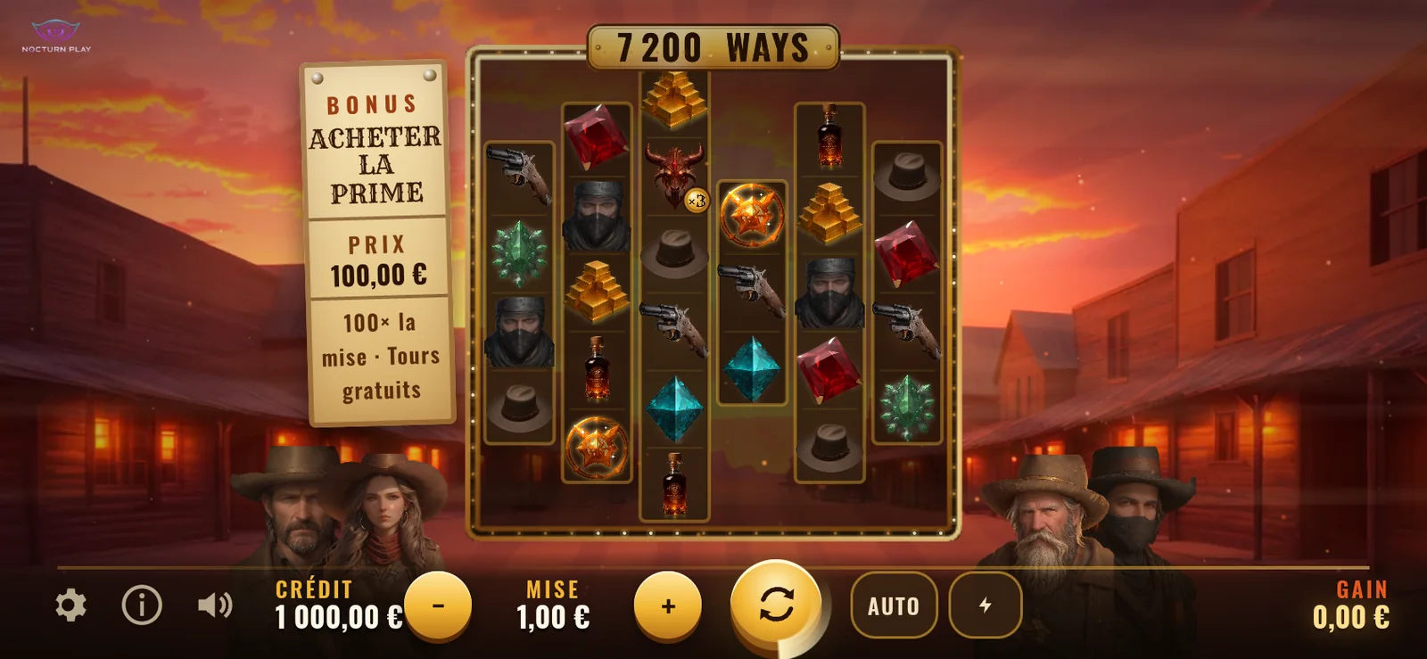 横向きのスマホで遊ぶGold Rush Outlaws