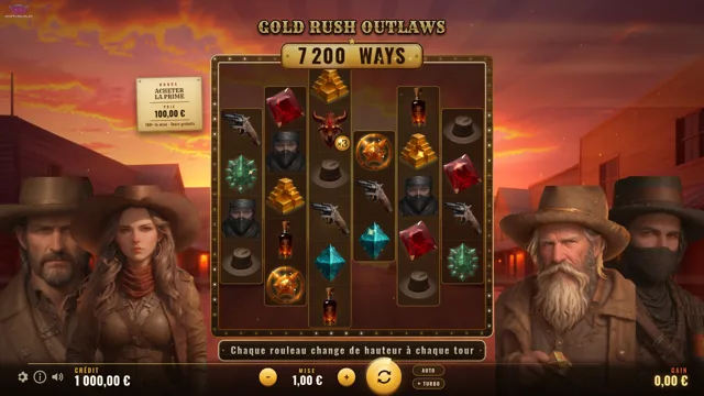 Gold Rush Outlaws — Slot a modi