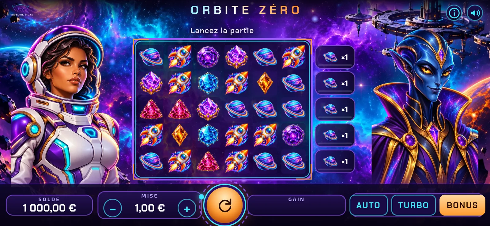 Zero Orbit num telemóvel na horizontal
