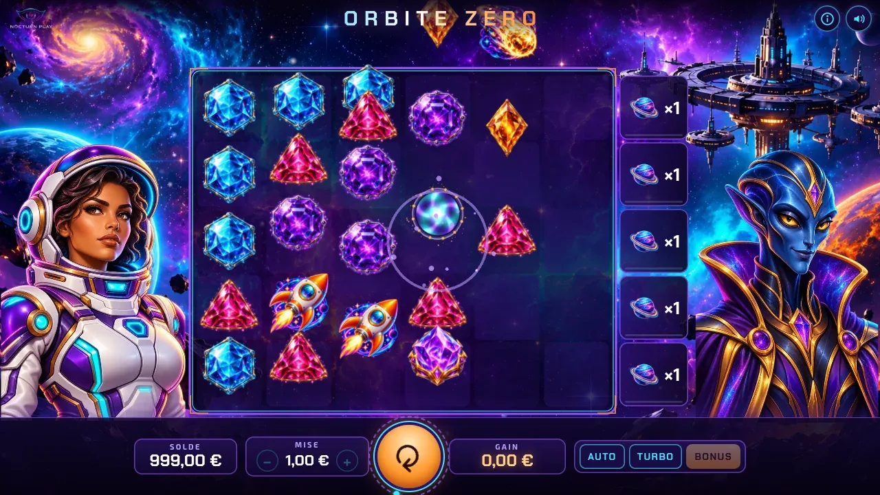 Zero Orbit free spins with high planet multipliers