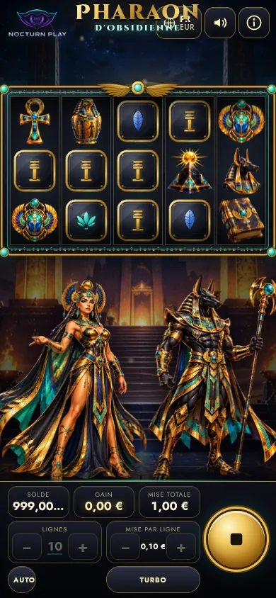 세로 모드 스마트폰에서 실행한 Obsidian Pharaoh